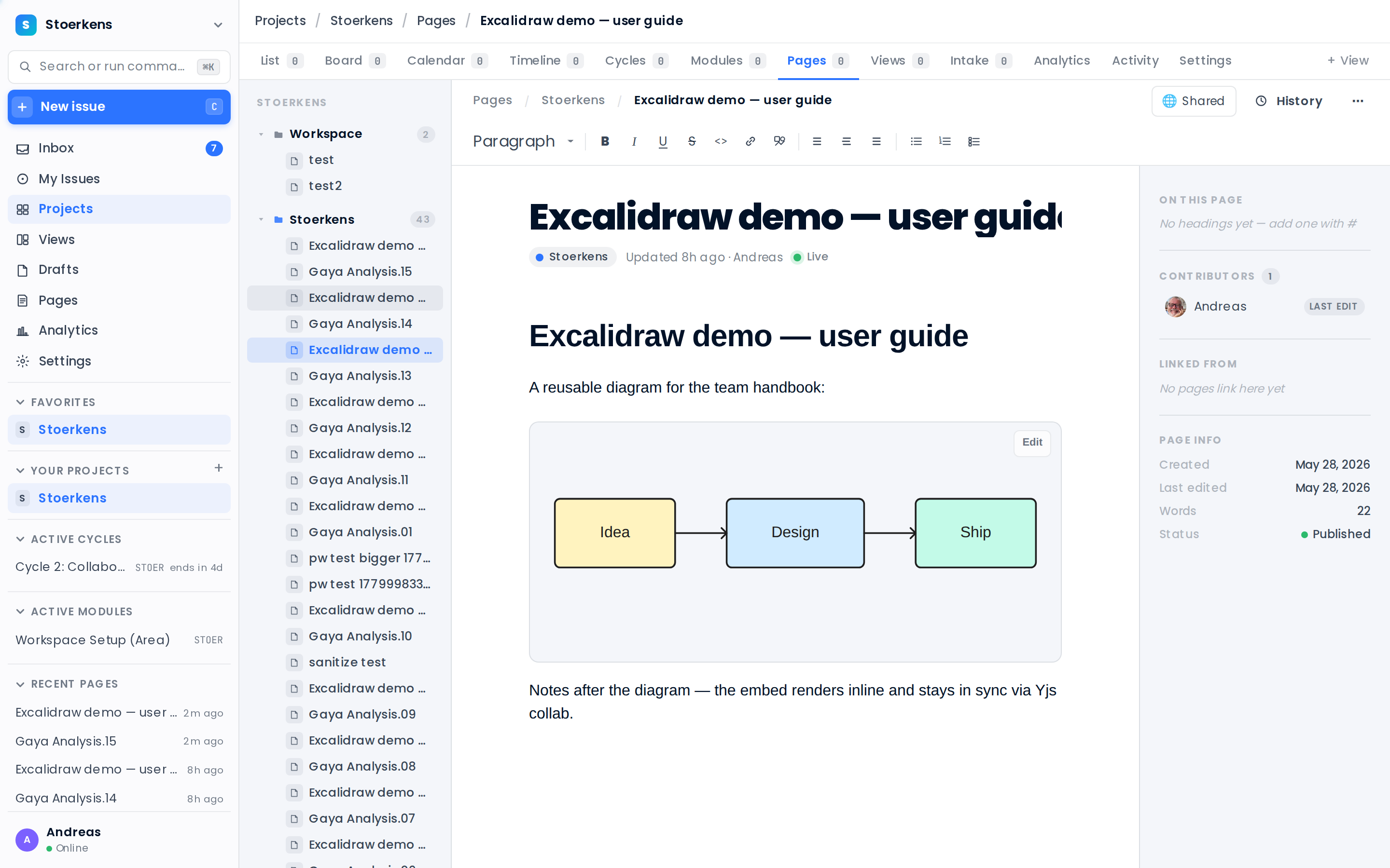 Page editor